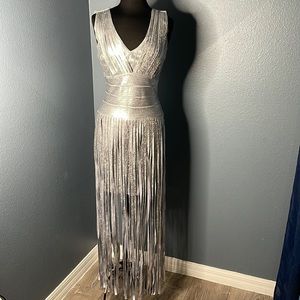 Venus Metallic Luxury Dress Size M
